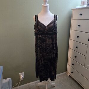 💛 2/$19 or 3/$25. Mixit Black and Brown Midi Dress